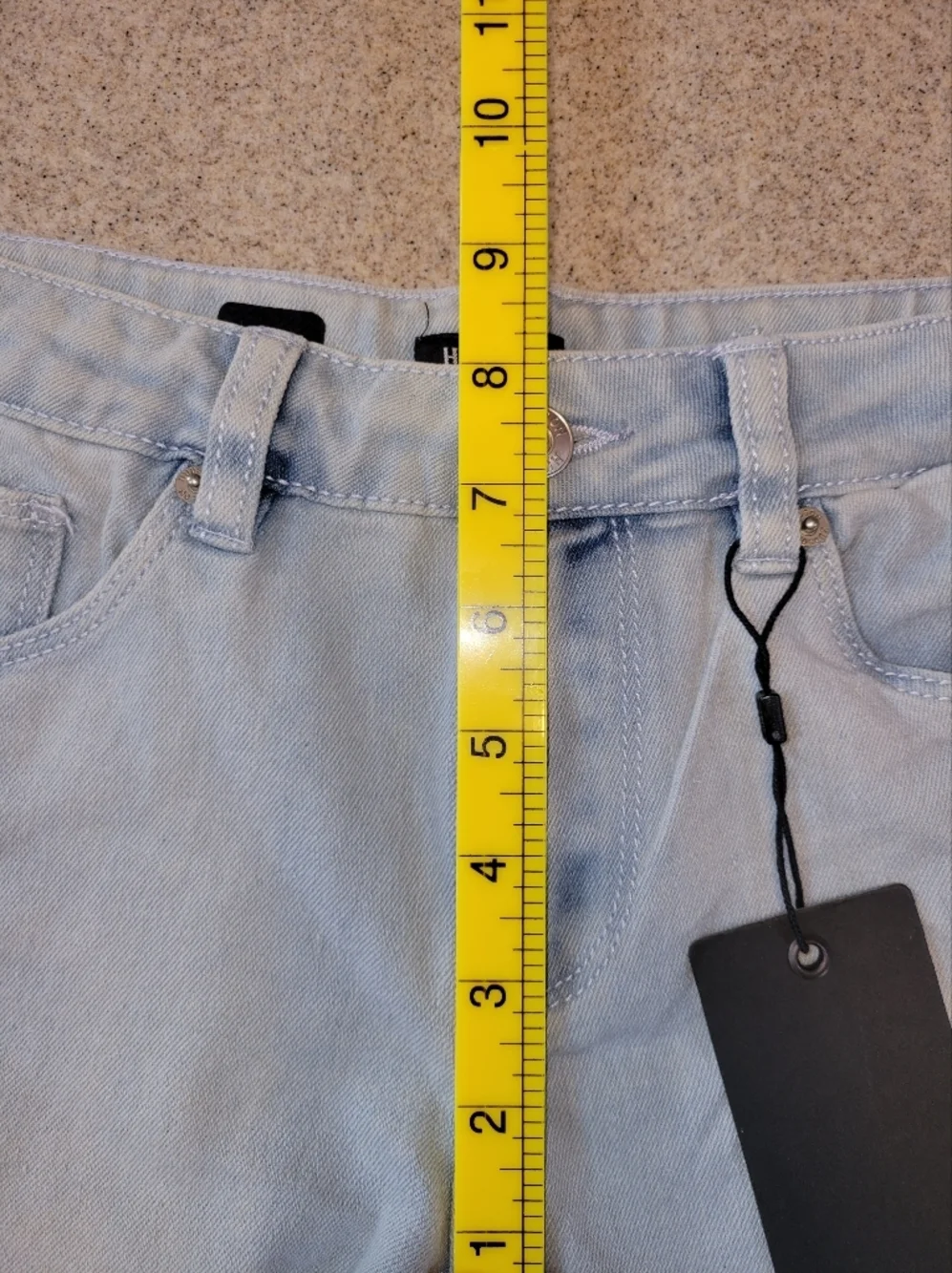 Hudson Jeans Yemisi Cut Off Denim Shorts Light Blue Size 16 Kids/Youth NWT